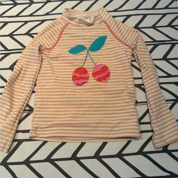 Baby Boden Striped Cherry swim top size 2-3 years - Picture 1 of 5